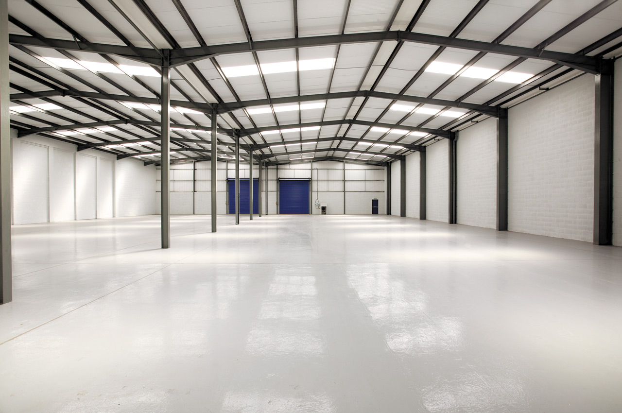 interior of warehouse/production space available now Gravelly Industrial Park